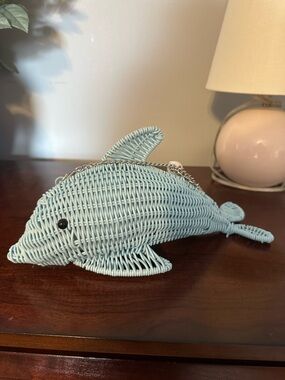 Nwt Tommy bahama wicker dolphin bag